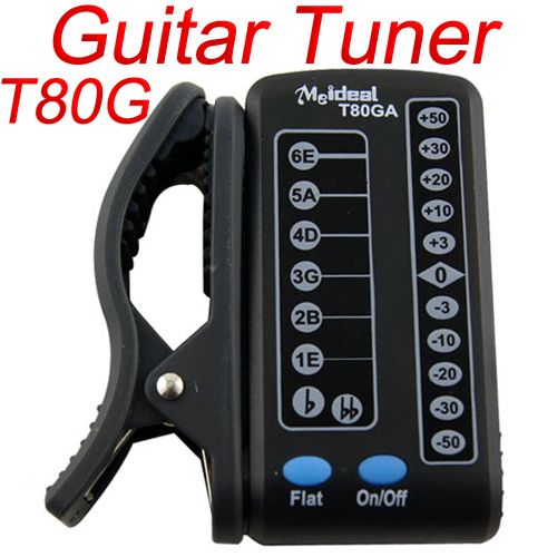 Digital Electronic T80GA LED Automatic Guitar Tuner  em 12x